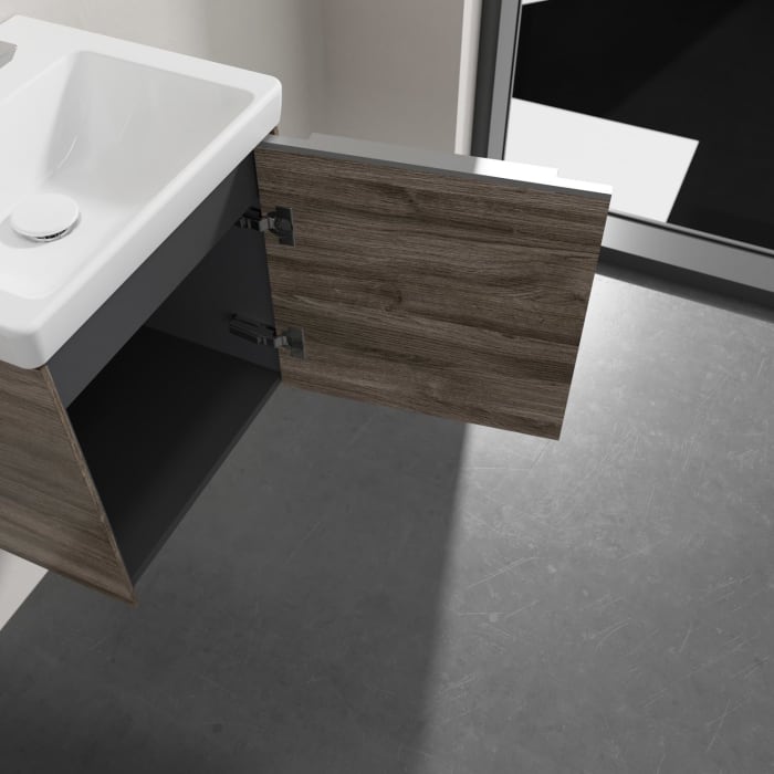 Villeroy & Boch Subway 3.0 Badmöbel-Set 45 cm, 1 Tür Anschlag rechts