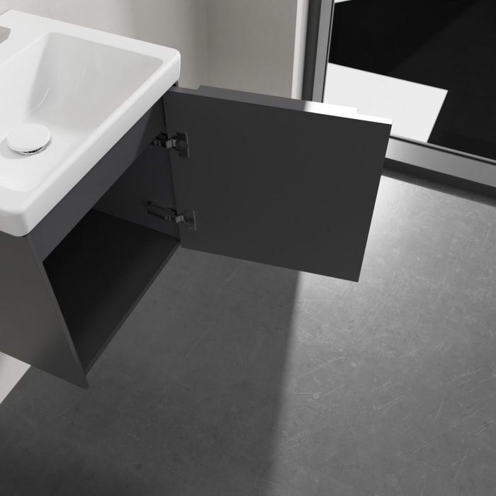 Villeroy & Boch Subway 3.0 Badmöbel-Set 45 cm, Griff in Möbelfarbe, 1 Tür Anschlag rechts