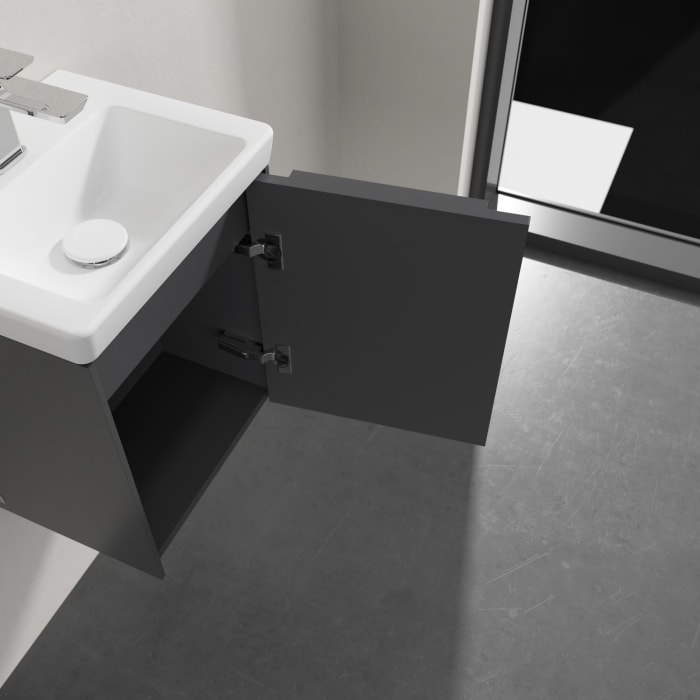 Villeroy & Boch Subway 3.0 Badmöbel-Set 37 cm, Griff in Möbelfarbe, 1 Tür Anschlag rechts