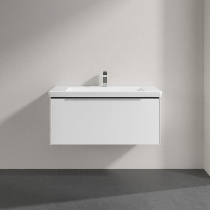 Villeroy & Boch Subway 3.0 Badmöbel-Set 100 cm mit Beleuchtung, 1 Auszug