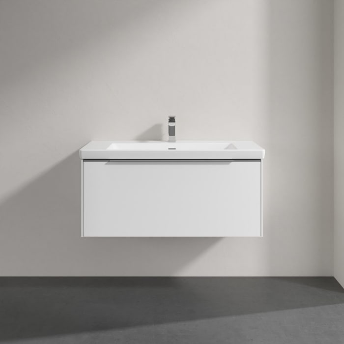 Villeroy & Boch Subway 3.0 Badmöbel-Set 100 cm mit Beleuchtung, 1 Auszug