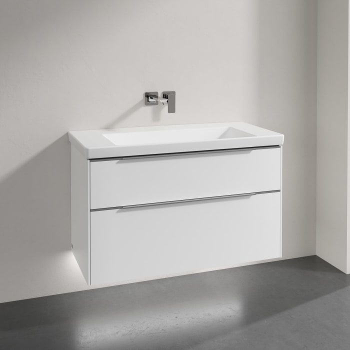 Villeroy & Boch Subway 3.0 Badmöbel-Set 100 cm mit Beleuchtung, 2 Auszüge