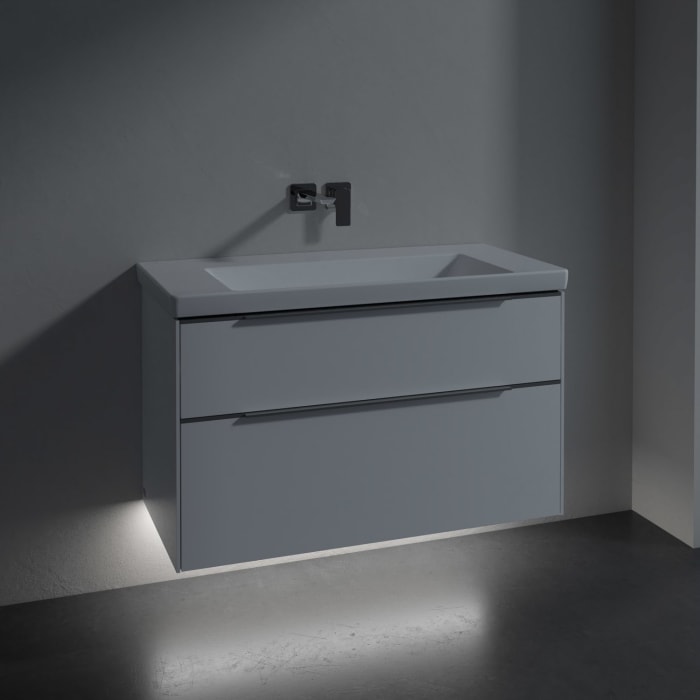 Villeroy & Boch Subway 3.0 Badmöbel-Set 100 cm mit Beleuchtung, 2 Auszüge