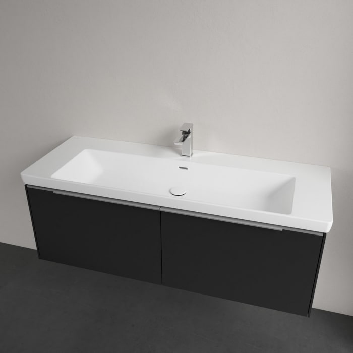 Villeroy & Boch Subway 3.0 Badmöbel-Set 130 cm mit Beleuchtung, 2 Auszüge