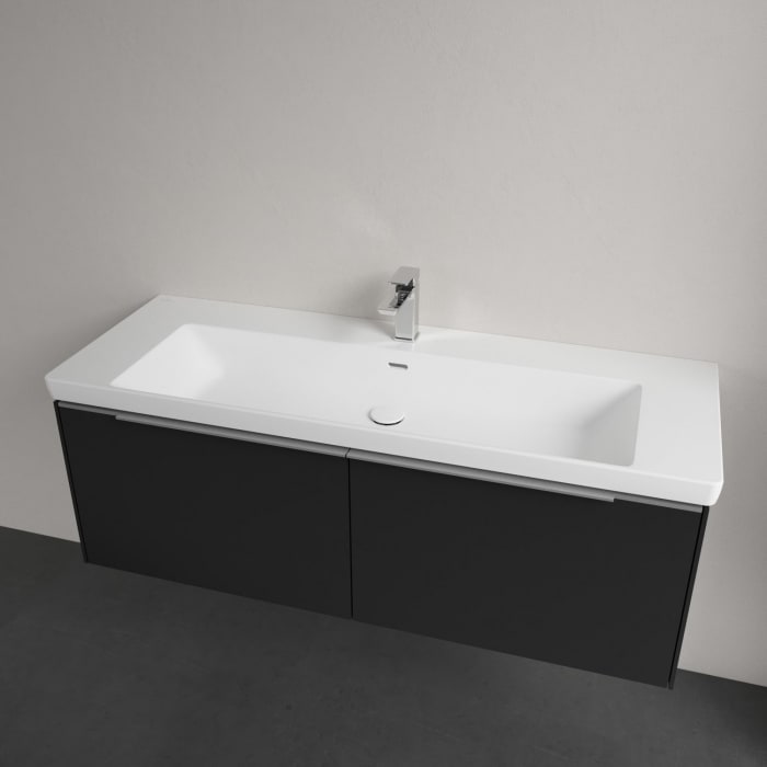 Villeroy & Boch Subway 3.0 Badmöbel-Set 130 cm mit Beleuchtung, 2 Auszüge