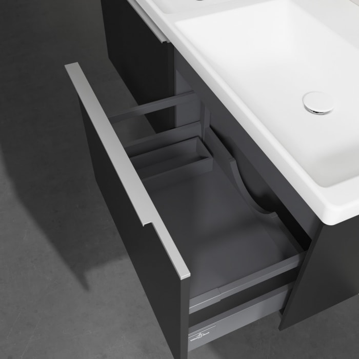 Villeroy & Boch Subway 3.0 Badmöbel-Set 130 cm, 2 Auszüge, Doppelwaschtisch