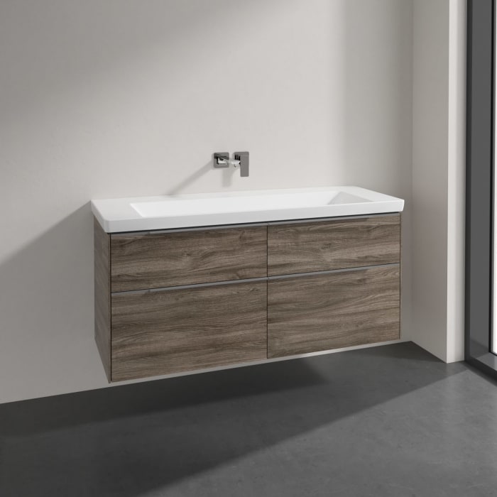 Villeroy & Boch Subway 3.0 Badmöbel-Set 130 cm, 4 Auszüge