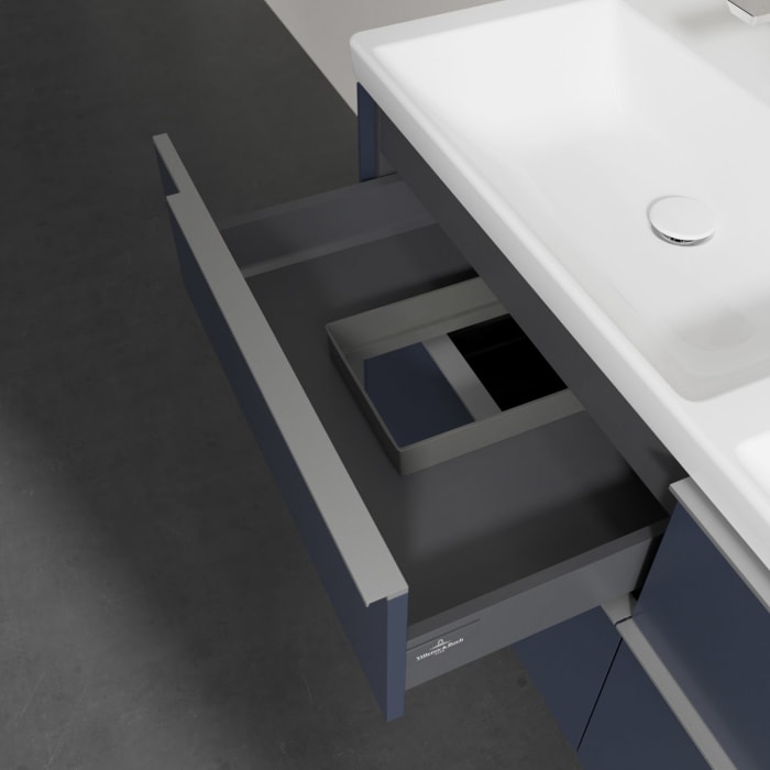 Villeroy & Boch Subway 3.0 Badmöbel-Set 130 cm, 4 Auszüge, Doppelwaschtisch