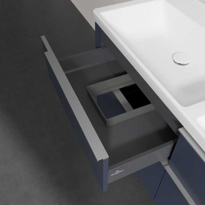 Villeroy & Boch Subway 3.0 Badmöbel-Set 130 cm, 4 Auszüge, Doppelwaschtisch