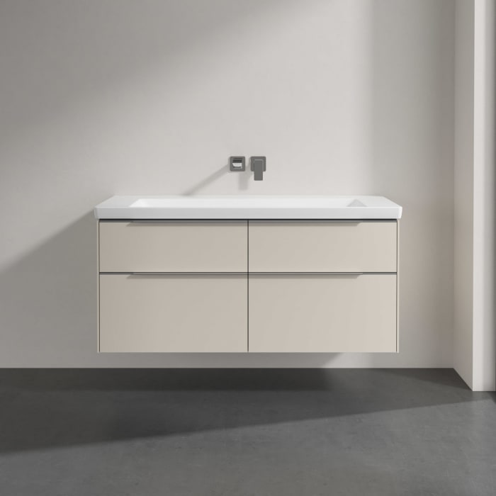 Villeroy & Boch Subway 3.0 Badmöbel-Set 130 cm mit Beleuchtung, 4 Auszüge