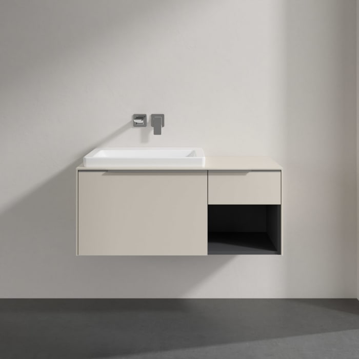 Villeroy & Boch Subway 3.0 Badmöbel-Set 100,1 cm, Waschbecken links