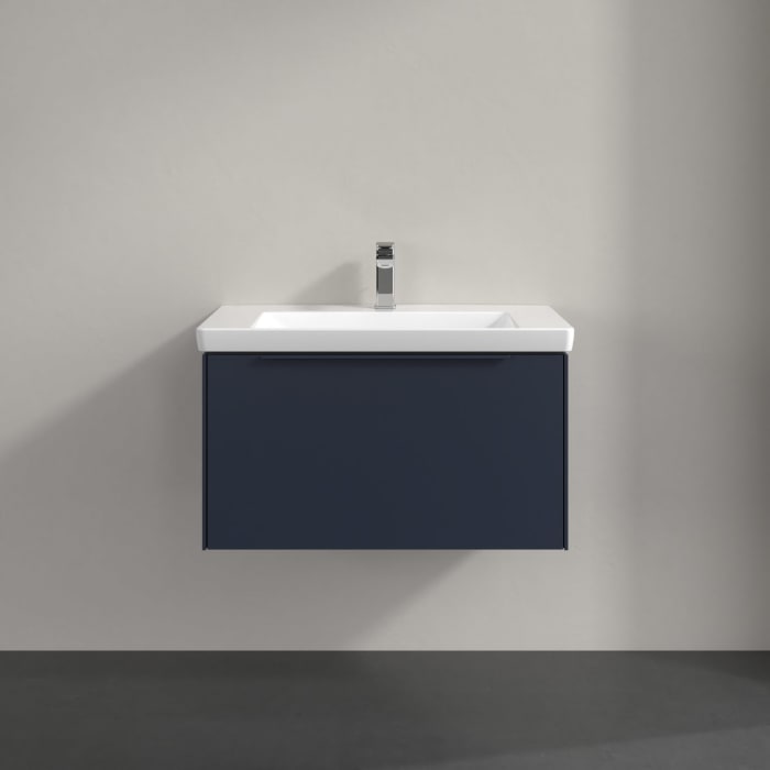 Villeroy & Boch Subway 3.0 Badmöbel-Set 80 cm, Griff in Möbelfarbe, 1 Auszug