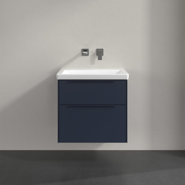 Villeroy & Boch Subway 3.0 Badmöbel-Set 65 cm, Griff in Möbelfarbe, 2 Auszüge