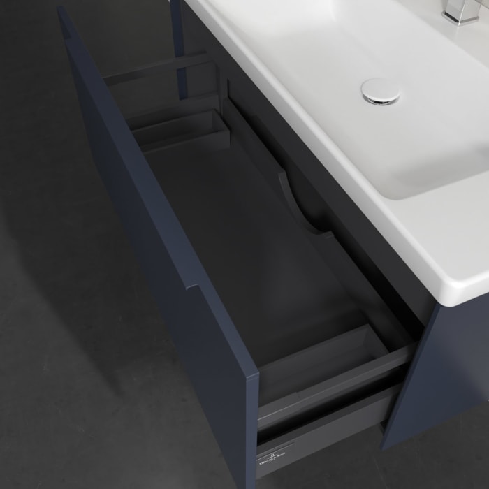 Villeroy & Boch Subway 3.0 Badmöbel-Set 100 cm, Griff in Möbelfarbe, 1 Auszug