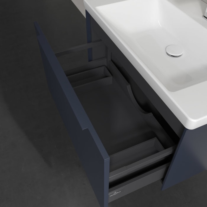 Villeroy & Boch Subway 3.0 Badmöbel-Set 80 cm, Griff in Möbelfarbe, 1 Auszug