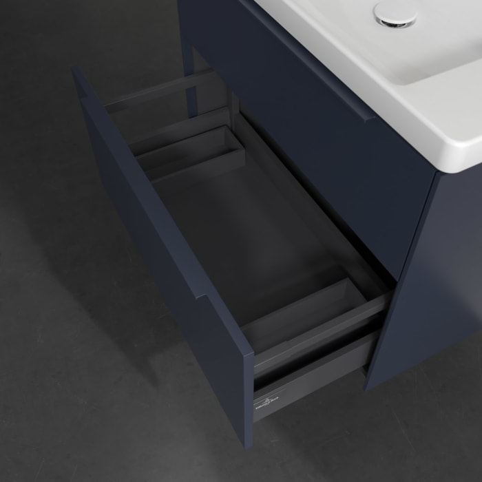 Villeroy & Boch Subway 3.0 Badmöbel-Set 80 cm, Griff in Möbelfarbe, 2 Auszüge