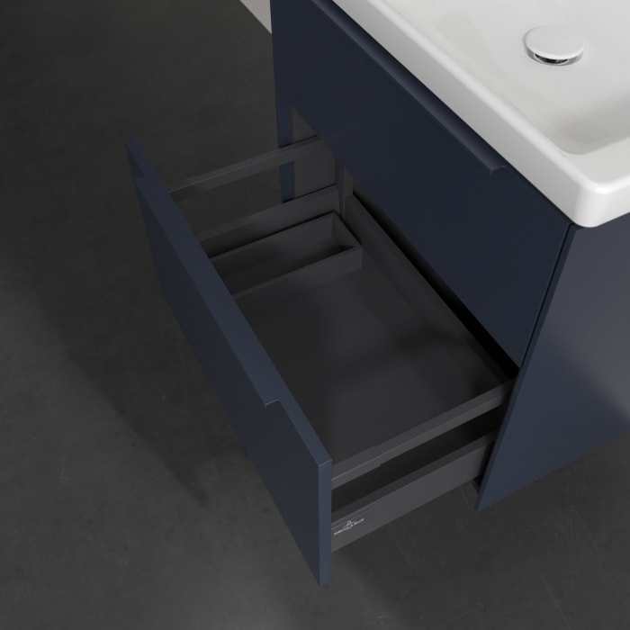 Villeroy & Boch Subway 3.0 Badmöbel-Set 65 cm, Griff in Möbelfarbe, 2 Auszüge