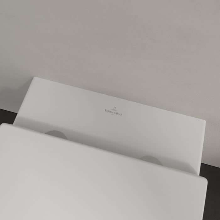 Villeroy & Boch Subway 3.0 Tiefspül-WC spülrandlos, wandhängend, TwistFlush, mit WC-Sitz 8M42S1, Combi-Pack