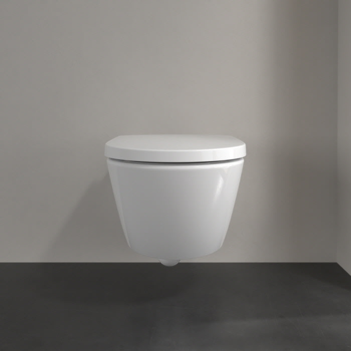 Villeroy & Boch Subway 3.0 Tiefspül-WC spülrandlos, wandhängend, TwistFlush, mit WC-Sitz 8M42S1, Combi-Pack