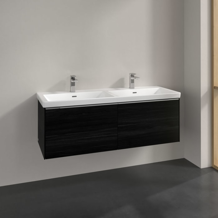 Villeroy & Boch Subway 3.0 Waschtischunterschrank 127,2 cm, 2 Auszüge, ohne LED-Beleuchtung, für Doppel-Waschtisch