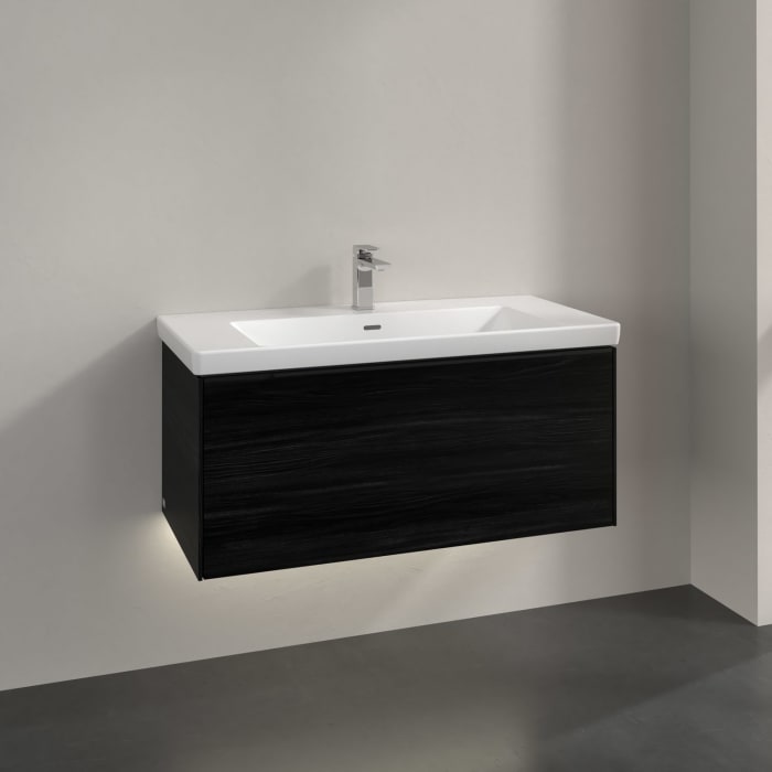 Villeroy & Boch Subway 3.0 Waschtischunterschrank 97,3 cm, 1 Auszug, mit LED-Beleuchtung