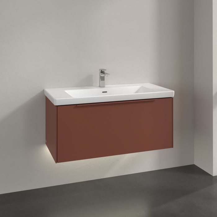 Villeroy & Boch Subway 3.0 Waschtischunterschrank 97,3 cm, 1 Auszug, mit LED-Beleuchtung