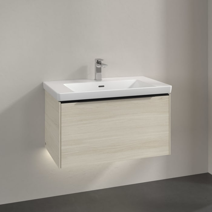 Villeroy & Boch Subway 3.0 Waschtischunterschrank 77,2 cm, 1 Auszug, mit LED-Beleuchtung