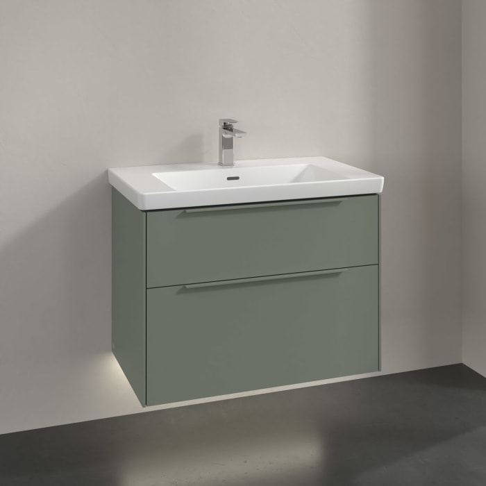 Villeroy & Boch Subway 3.0 Waschtischunterschrank 77,2 cm, 2 Auszüge, mit LED-Beleuchtung