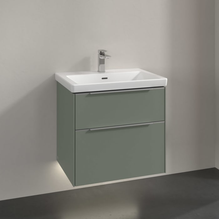 Villeroy & Boch Subway 3.0 Waschtischunterschrank 62,2 cm, 2 Auszüge, mit LED-Beleuchtung