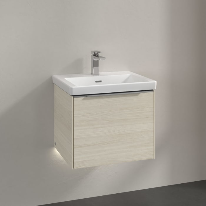 Villeroy & Boch Subway 3.0 Waschtischunterschrank 52,3 cm, 1 Auszug, mit LED-Beleuchtung