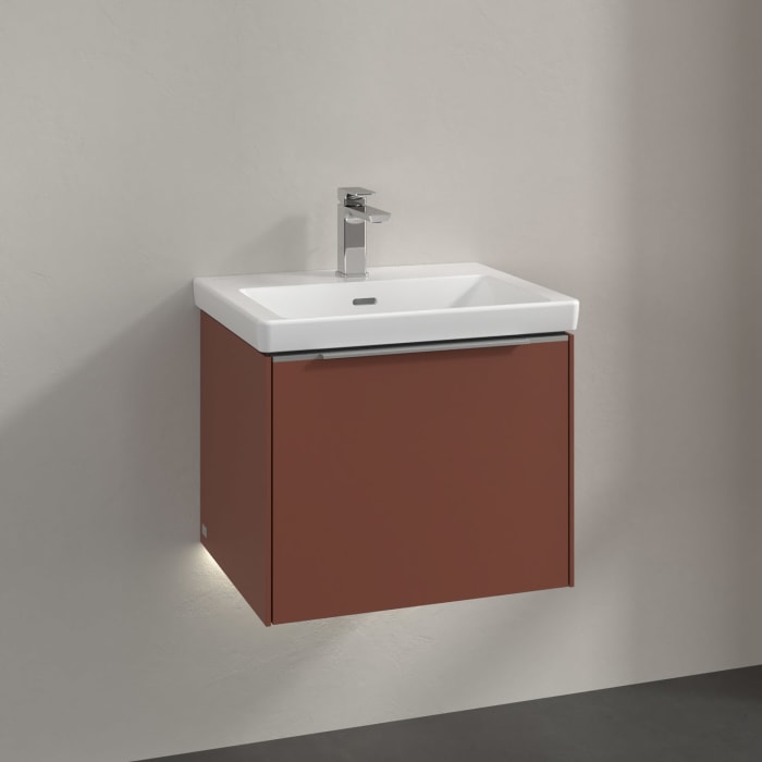 Villeroy & Boch Subway 3.0 Waschtischunterschrank 52,3 cm, 1 Auszug, mit LED-Beleuchtung