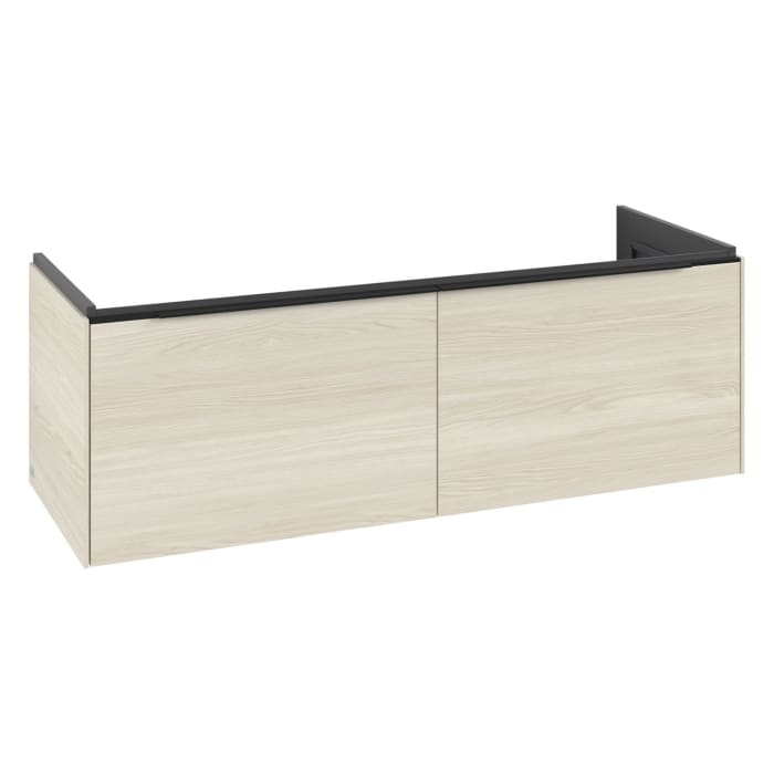 Villeroy & Boch Subway 3.0 Waschtischunterschrank 127,2 cm, 2 Auszüge, ohne LED-Beleuchtung, für Doppel-Waschtisch