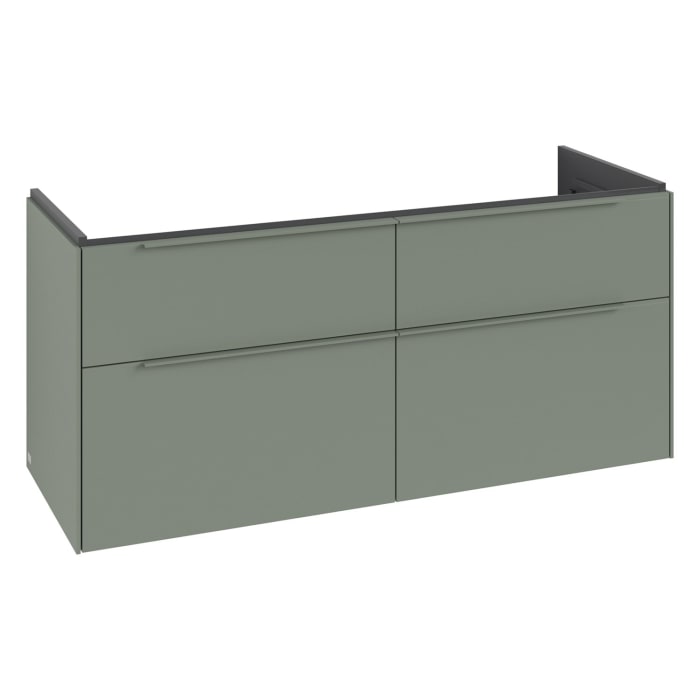 Villeroy & Boch Subway 3.0 Waschtischunterschrank 127,2 cm, 4 Auszüge, ohne LED-Beleuchtung, für Doppel-Waschtisch