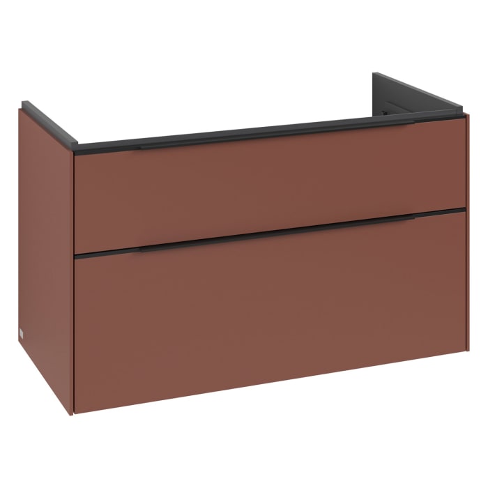 Villeroy & Boch Subway 3.0 Waschtischunterschrank 97,3 cm, 2 Auszüge, mit LED-Beleuchtung