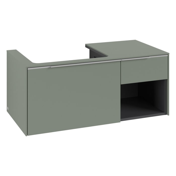 Villeroy & Boch Subway 3.0 Waschtischunterschrank 100,1 cm, 2 Auszüge und Regal rechts, ohne LED-Beleuchtung