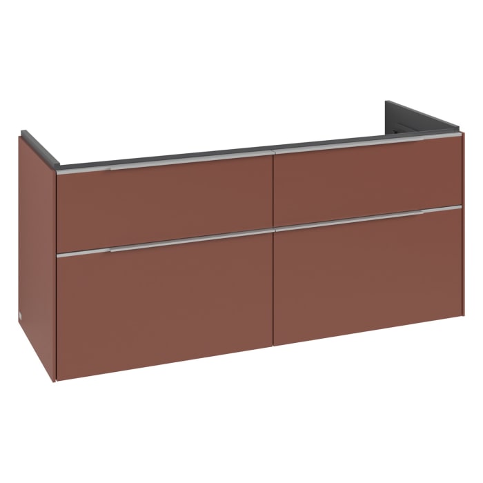 Villeroy & Boch Subway 3.0 Waschtischunterschrank 127,2 cm, 4 Auszüge, mit LED-Beleuchtung