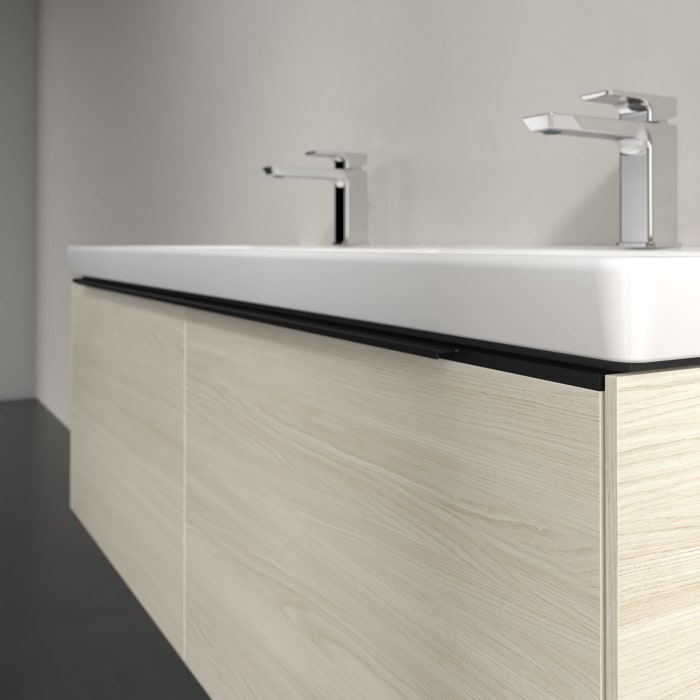 Villeroy & Boch Subway 3.0 Waschtischunterschrank 127,2 cm, 2 Auszüge, ohne LED-Beleuchtung, für Doppel-Waschtisch