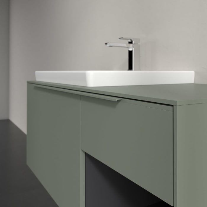 Villeroy & Boch Subway 3.0 Waschtischunterschrank 100,1 cm, 2 Auszüge und Regal rechts, mit LED-Beleuchtung