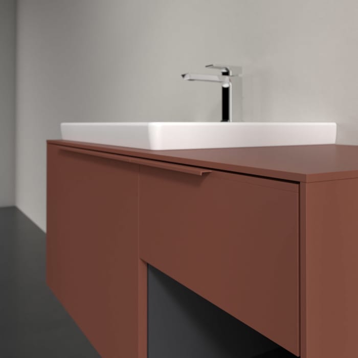 Villeroy & Boch Subway 3.0 Waschtischunterschrank 100,1 cm, 2 Auszüge und Regal rechts, mit LED-Beleuchtung