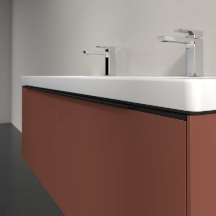 Villeroy & Boch Subway 3.0 Waschtischunterschrank 127,2 cm, 2 Auszüge, mit LED-Beleuchtung