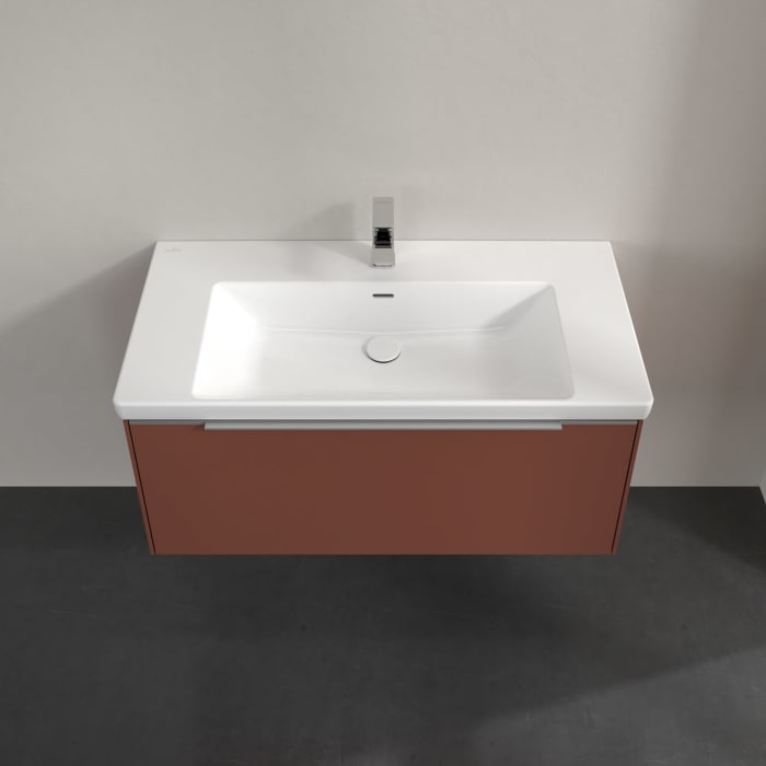 Villeroy & Boch Subway 3.0 Waschtischunterschrank 97,3 cm, 1 Auszug, mit LED-Beleuchtung