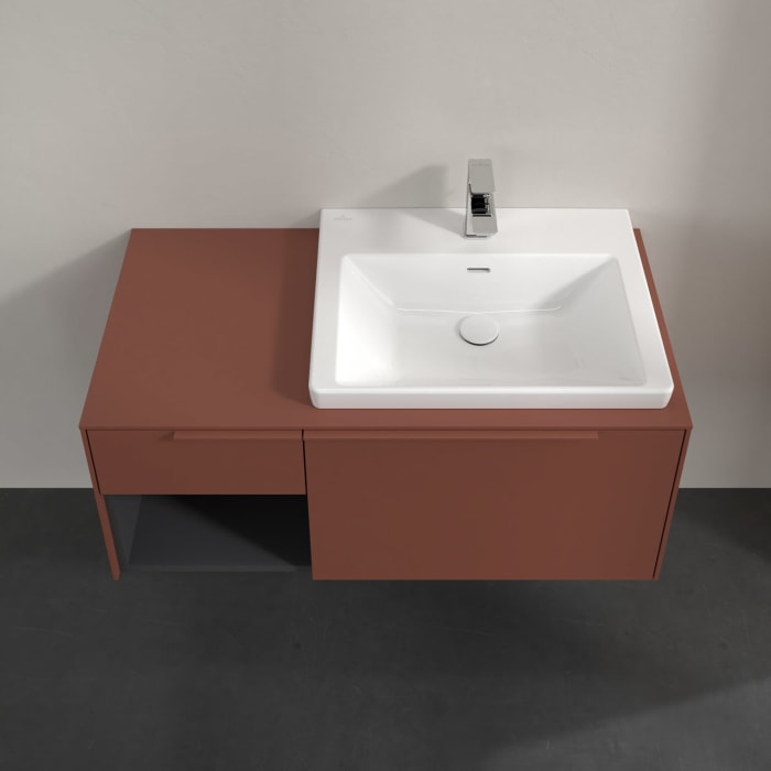 Villeroy & Boch Subway 3.0 Waschtischunterschrank 100,1 cm, 2 Auszüge und Regal links, ohne LED-Beleuchtung