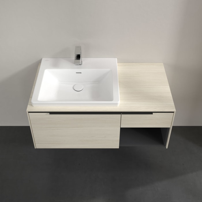 Villeroy & Boch Subway 3.0 Waschtischunterschrank 100,1 cm, 2 Auszüge und Regal rechts, ohne LED-Beleuchtung