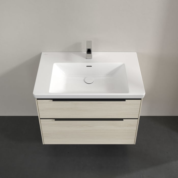 Villeroy & Boch Subway 3.0 Waschtischunterschrank 77,2 cm, 2 Auszüge, mit LED-Beleuchtung