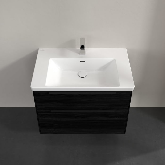 Villeroy & Boch Subway 3.0 Waschtischunterschrank 77,2 cm, 2 Auszüge, mit LED-Beleuchtung