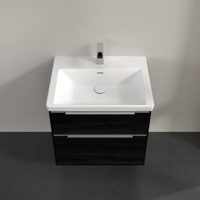 Villeroy & Boch Subway 3.0 Waschtischunterschrank 62,2 cm, 2 Auszüge, mit LED-Beleuchtung