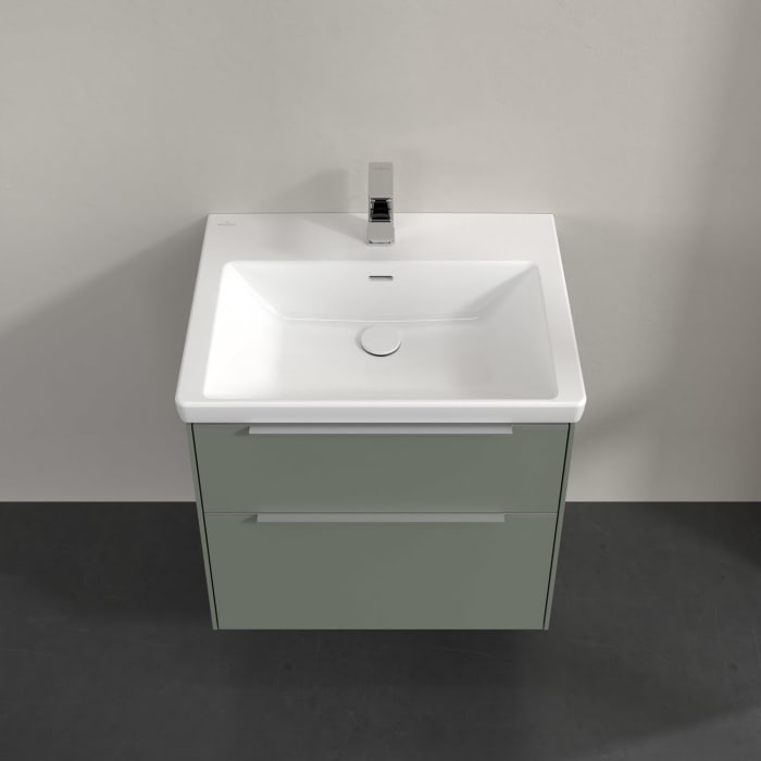 Villeroy & Boch Subway 3.0 Waschtischunterschrank 62,2 cm, 2 Auszüge, mit LED-Beleuchtung