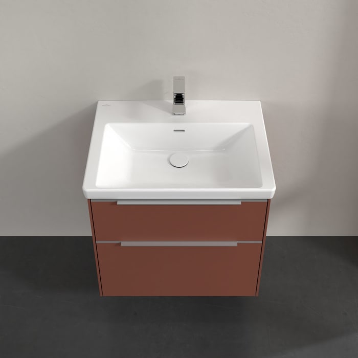 Villeroy & Boch Subway 3.0 Waschtischunterschrank 62,2 cm, 2 Auszüge, mit LED-Beleuchtung