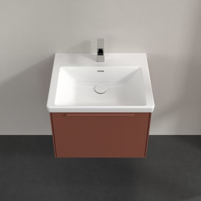 Villeroy & Boch Subway 3.0 Waschtischunterschrank 57,2 cm, 1 Auszug, mit LED-Beleuchtung