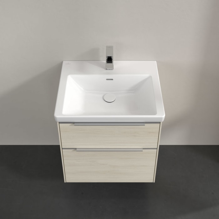 Villeroy & Boch Subway 3.0 Waschtischunterschrank 57,2 cm, 2 Auszüge, mit LED-Beleuchtung